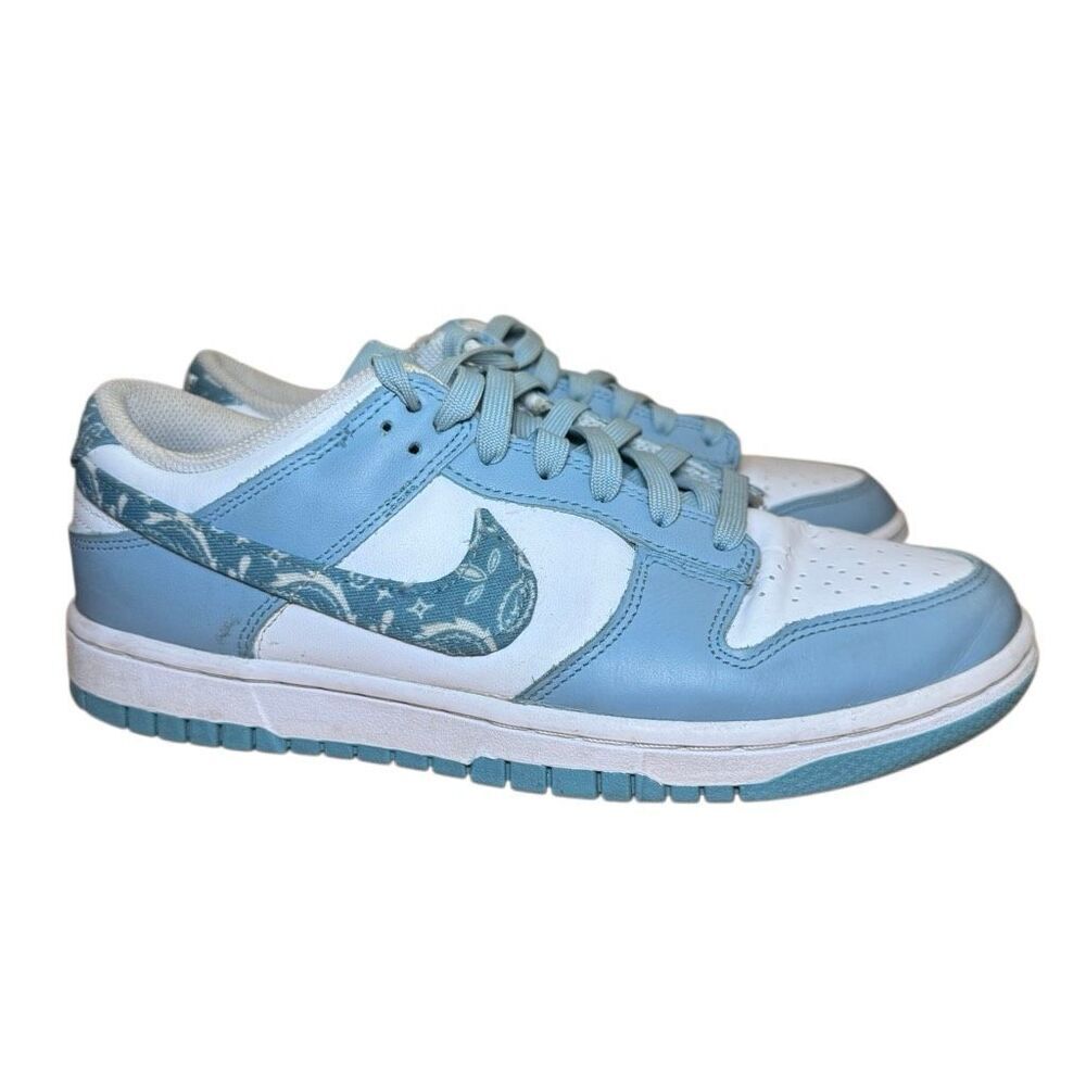 Nike Dunk Low Paisley Pack Women’s Size 9 Blue White DH4401-101 US Sneakers